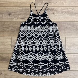 Staring‎ At Stars Aztec Knit Swing Dress